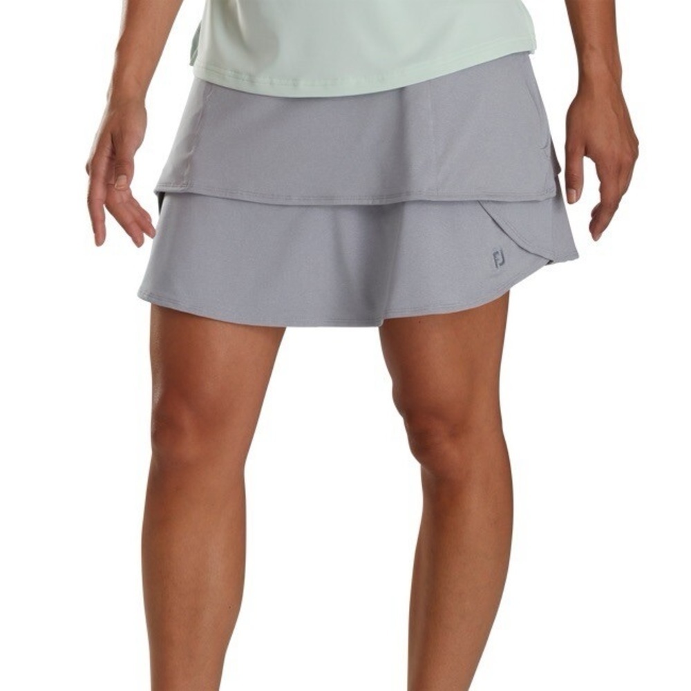 *FOOTJOY* Light Gray Active Golf Performance Layered Skort Size XS